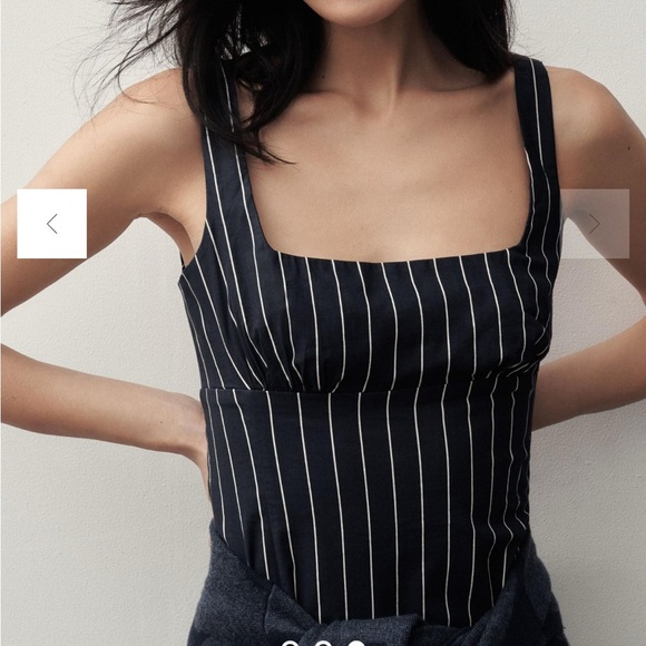 Anthropologie Slim Square-Neck Slit Midi Dress Size M - Picture 3 of 15